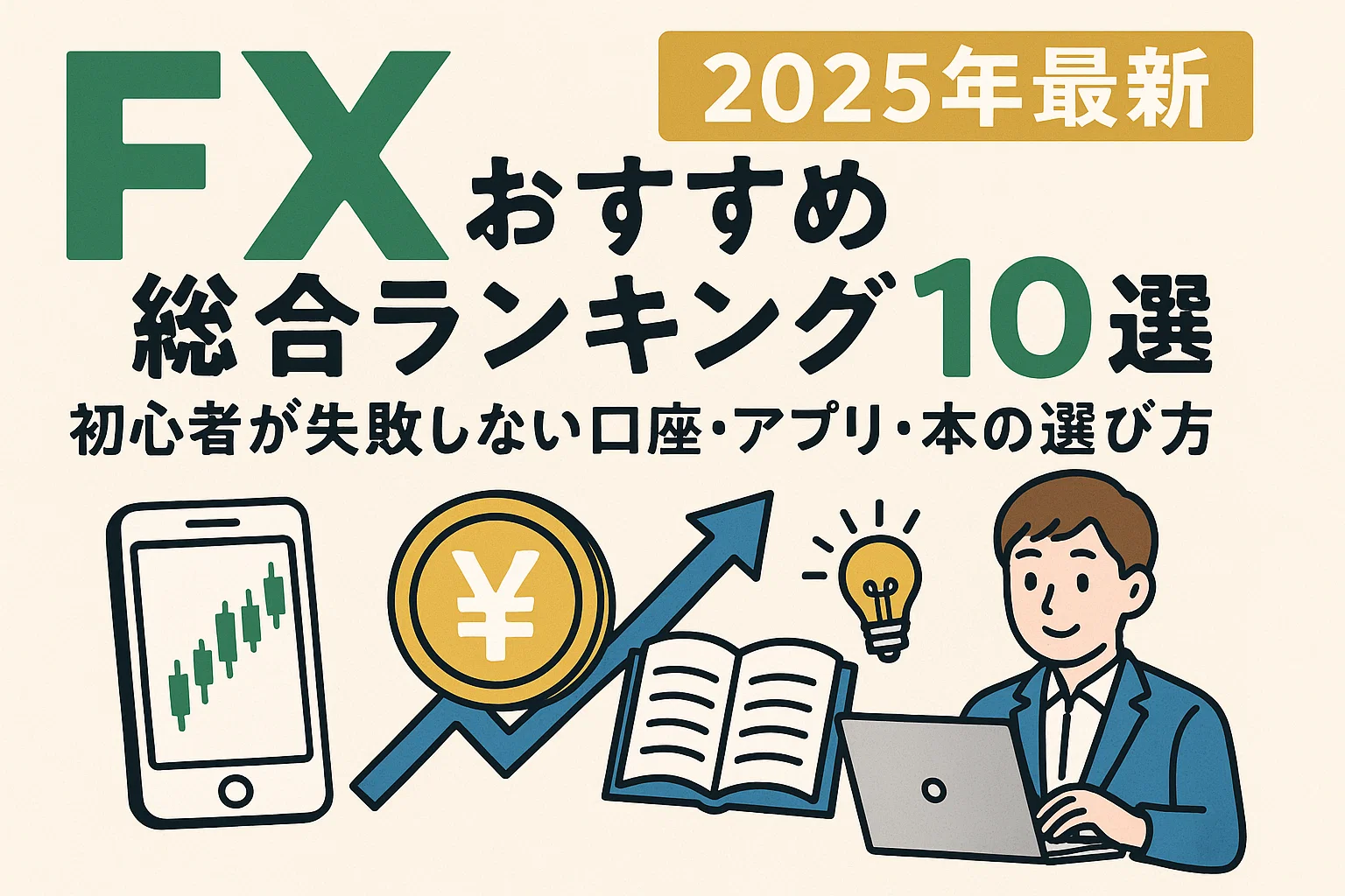 FXおすすめ総合ランキング10選｜初心者が失敗しない口座・アプリ・本の選び方【2025年最新】 - FX@外為比較ランキング