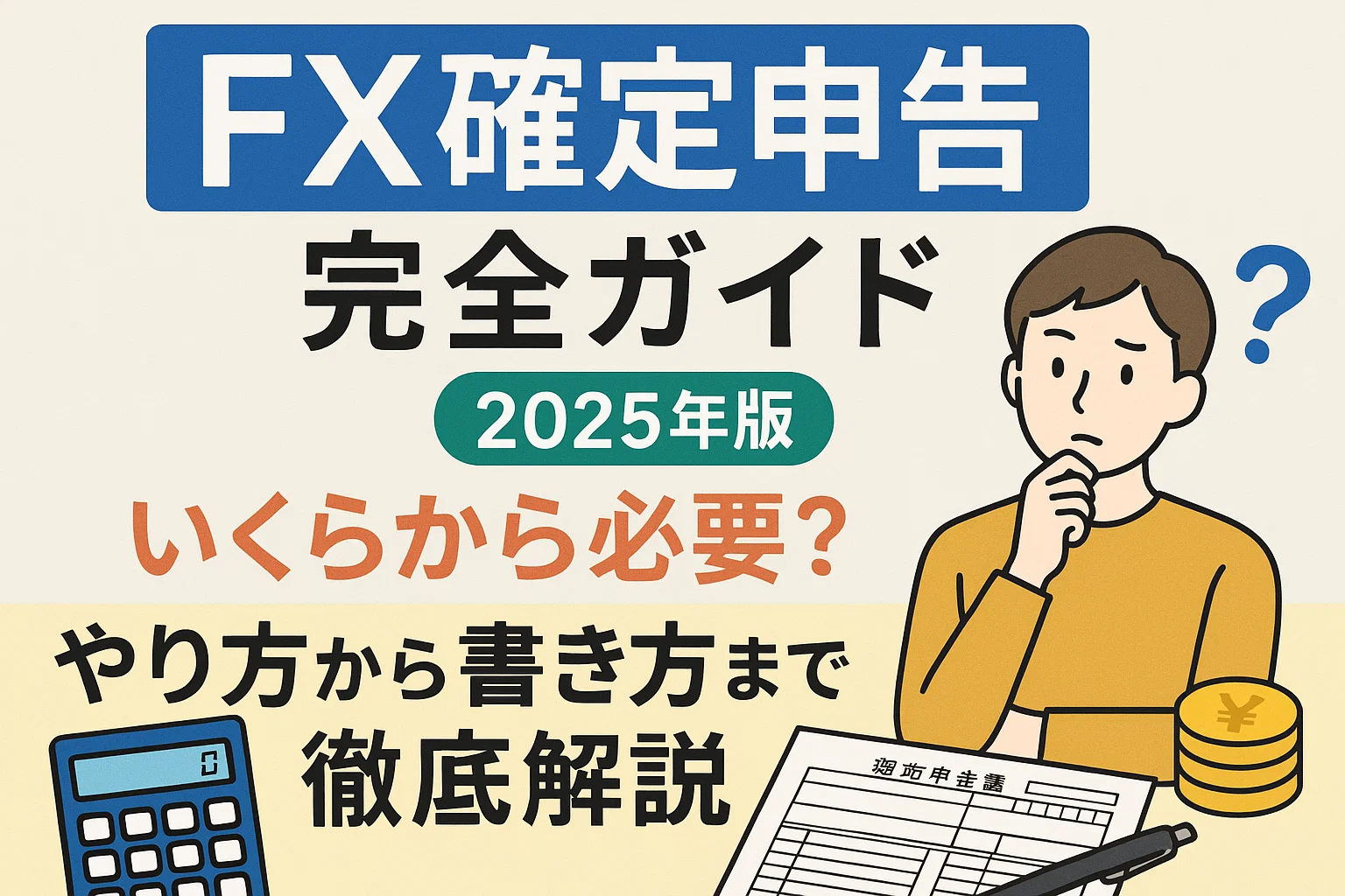 FX確定申告完全ガイド2026年版｜いくらから必要？やり方から書き方まで徹底解説 - FX@外為比較ランキング